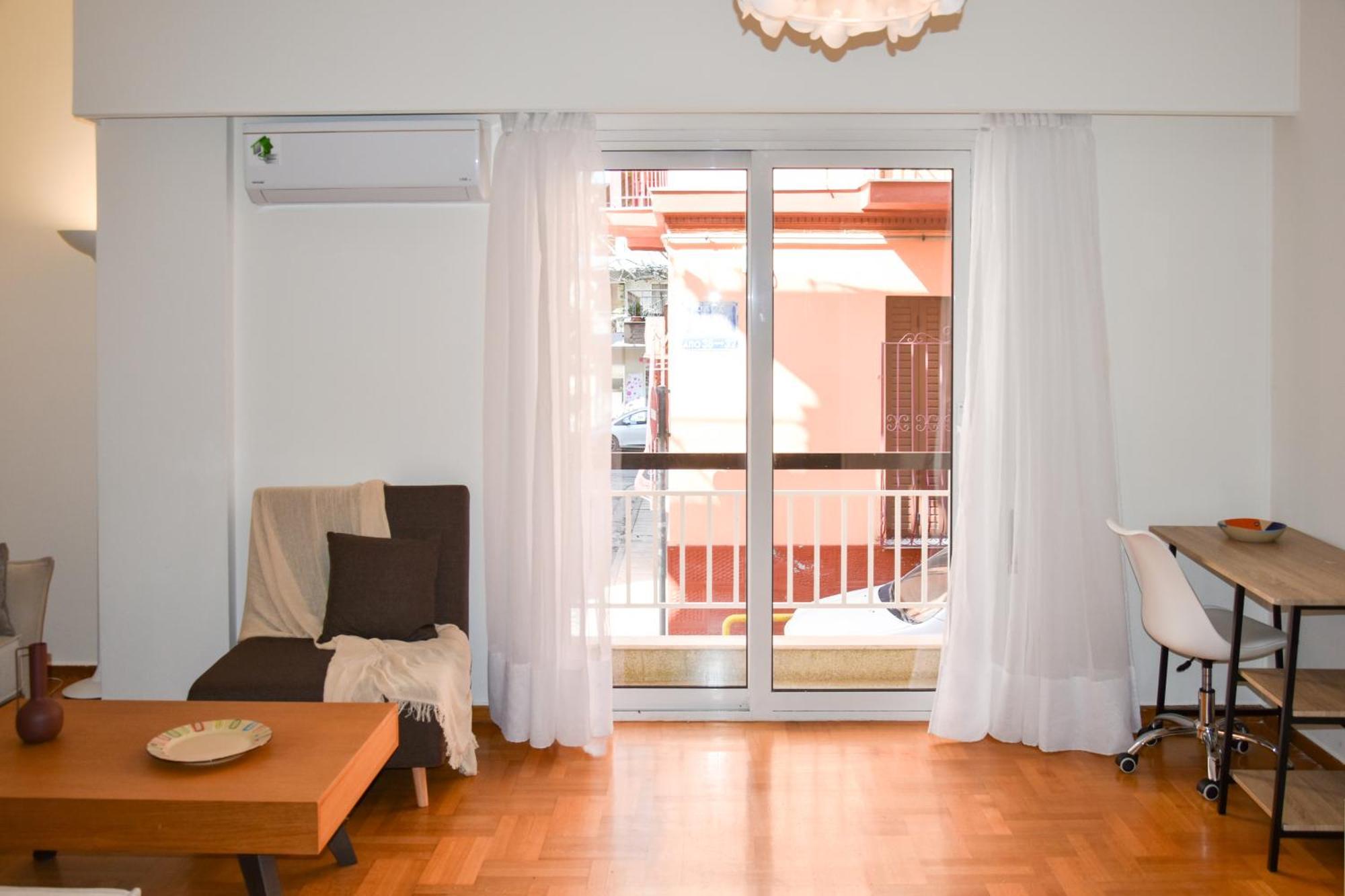 Spacious Modern Apartment In Pagkrati Афины Экстерьер фото